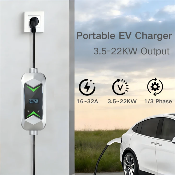 7kW Mode 2 Portable Electric Vehicle Charger factory